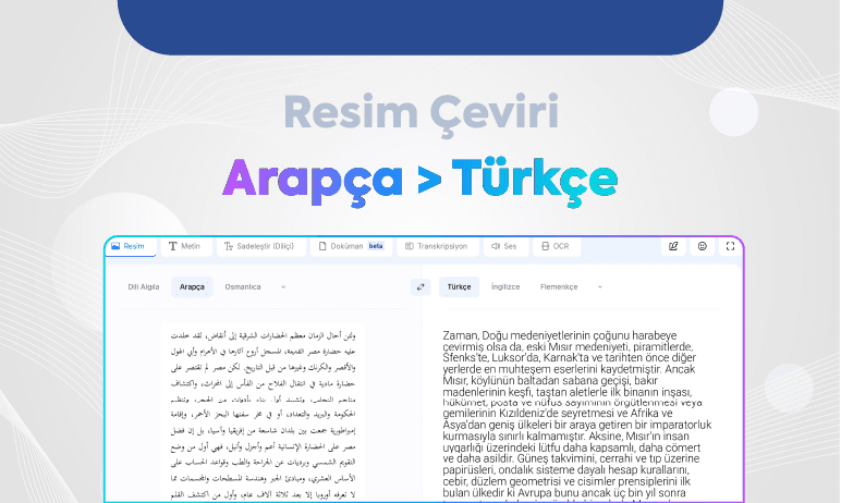 Arapça Türkçe Çeviri