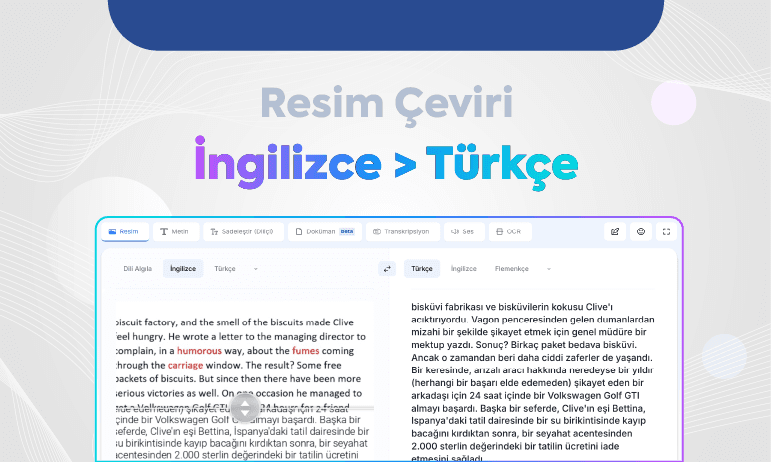 İngilizce Türkçe Çeviri